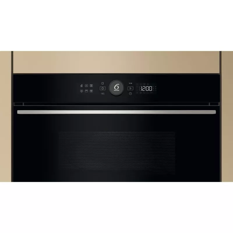 Whirlpool WMD54MX juoda, nerūdijančio plieno, grilis, mikrobangų krosnelė, įmontuojama, 31 l, 1000 W