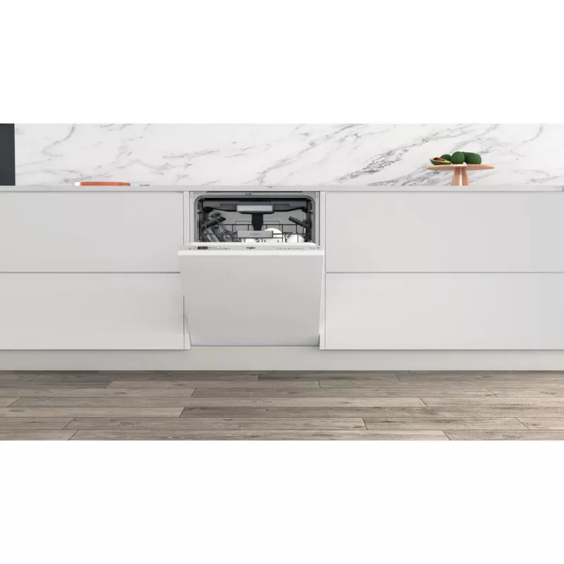 Whirlpool WIO 3O26 PL visiškai įmontuojama 14 stalo įrankių komplektų