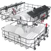 Whirlpool WIO 3O26 PL visiškai įmontuojama 14 stalo įrankių komplektų