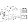 Whirlpool TGML 650 IX Nerūdijantis plienas Įmontuojamas 58 cm Dujinis 4 kaitviečių