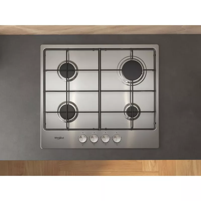 Whirlpool TGML 650 IX Nerūdijantis plienas Įmontuojamas 58 cm Dujinis 4 kaitviečių