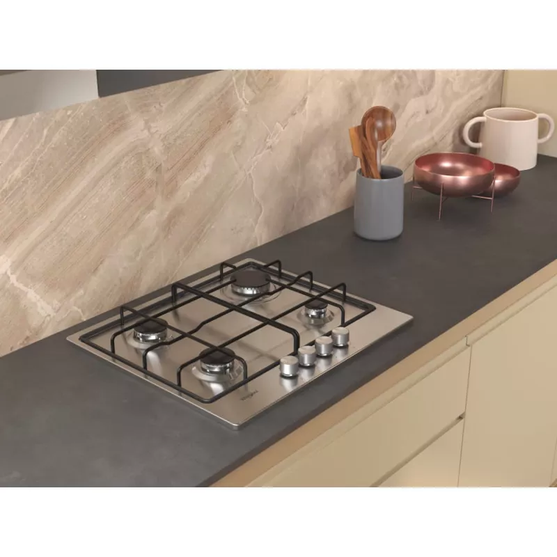 Whirlpool TGML 650 IX Nerūdijantis plienas Įmontuojamas 58 cm Dujinis 4 kaitviečių