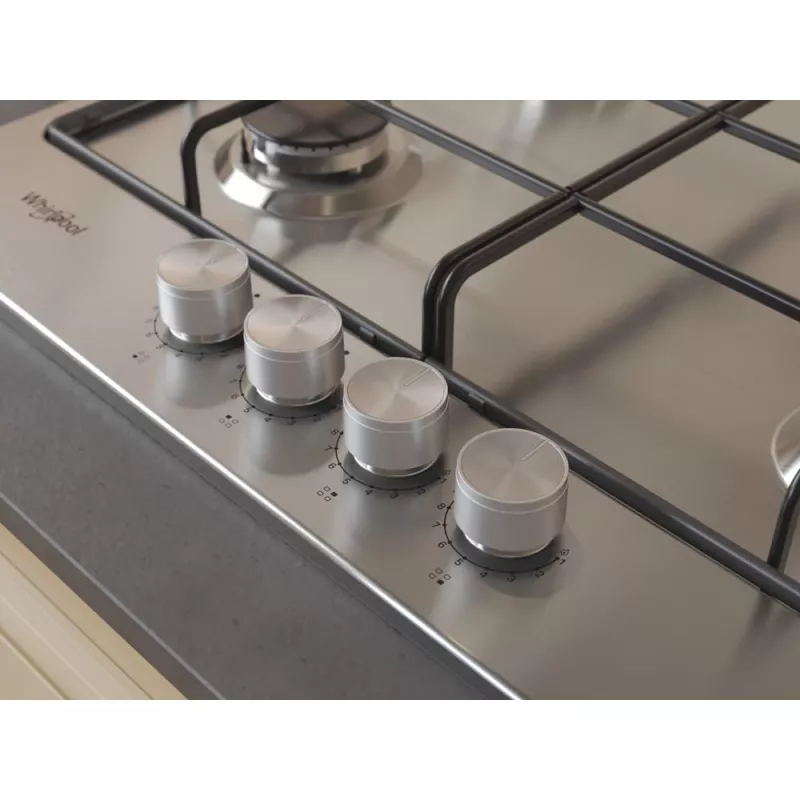Whirlpool TGML 650 IX Nerūdijantis plienas Įmontuojamas 58 cm Dujinis 4 kaitviečių