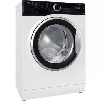 Whirlpool WRBSB 6249 S EU skalbimo mašina, įkraunama iš priekio, 6 kg, 1151 aps./min., juoda, balta