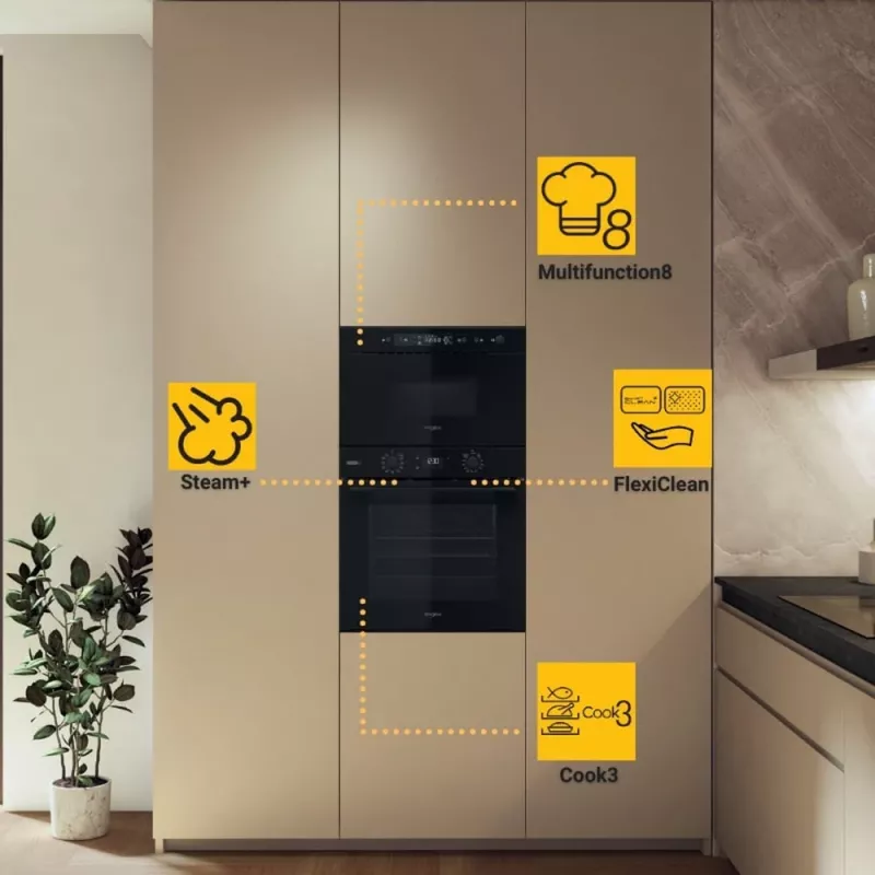 Whirlpool OMSK58RU1SB 71 L juoda
