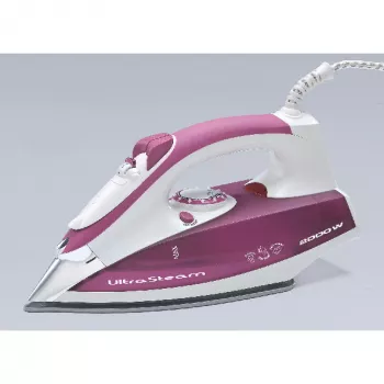 Ariete 6215 garinis lygintuvas 2200 W - nerūdijančio plieno plokštė - 280 ml talpa - rožinis