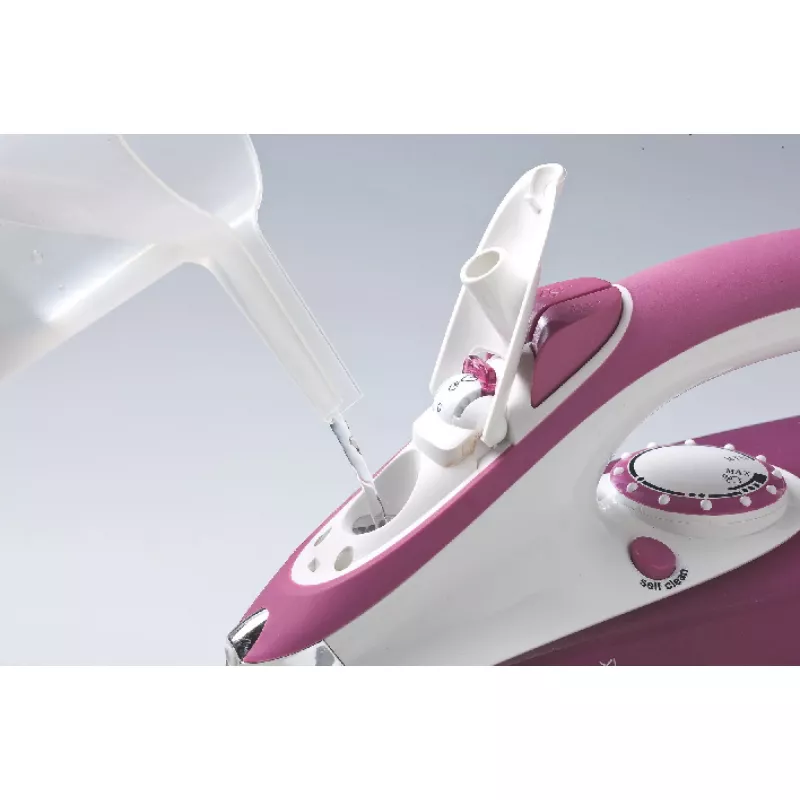 Ariete 6215 garinis lygintuvas 2200 W - nerūdijančio plieno plokštė - 280 ml talpa - rožinis