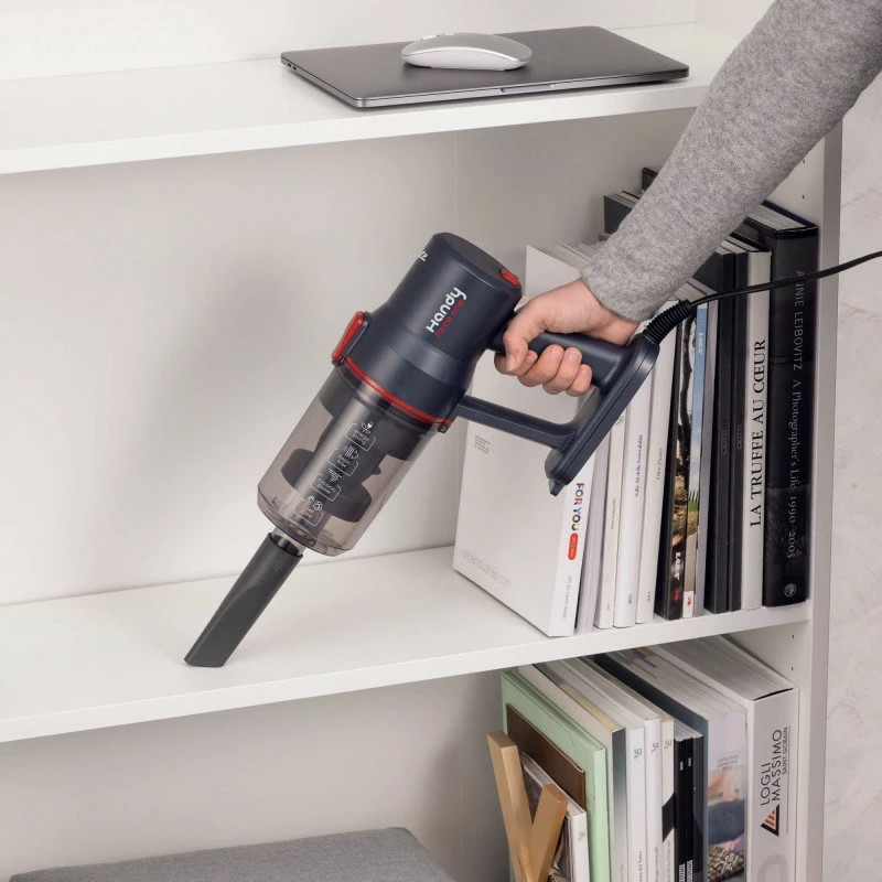 Ariete 2708 Handy Force One, elektrinė šluota ir rankinis dulkių siurblys, 600W, 2in1, cikloninė technologija, be maišelio, talpa 0,6 l, HEPA filtras