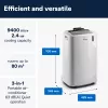 De’Longhi PAC EM82 nešiojamasis oro kondicionierius 63 dB 1000 W Baltas