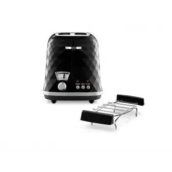 De’Longhi Brilliante 2 riekelių 900 W Juoda