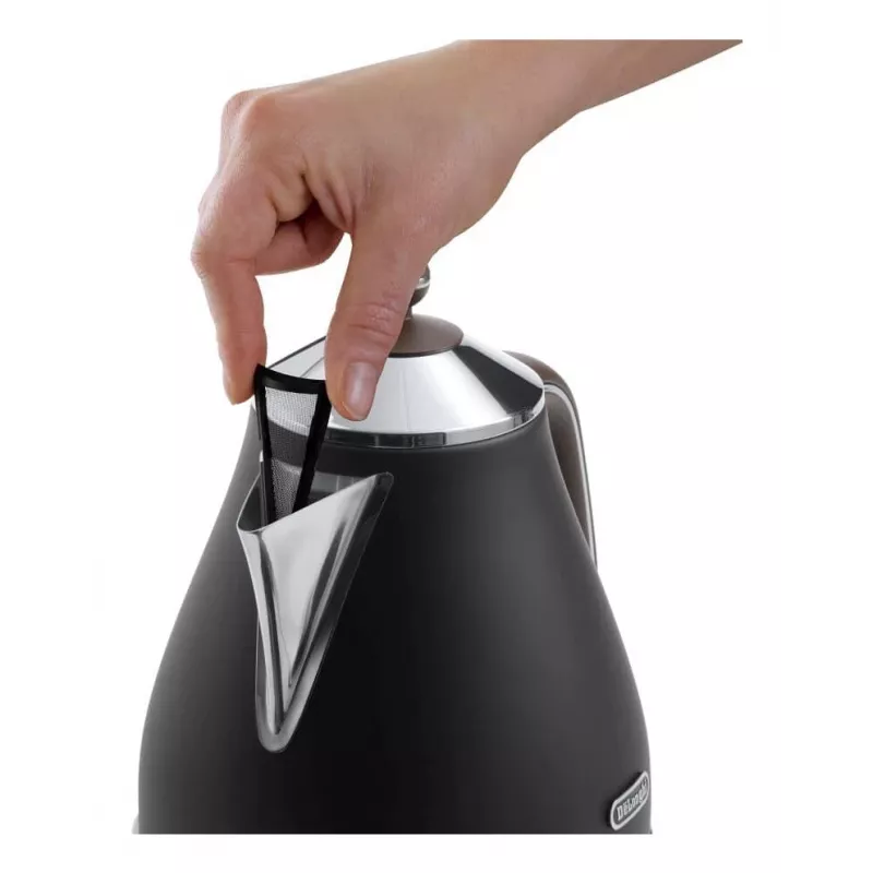 De’Longhi KBOV 2001.BK elektrinis virdulys 1,7 l 2000 W juodas, rudas
