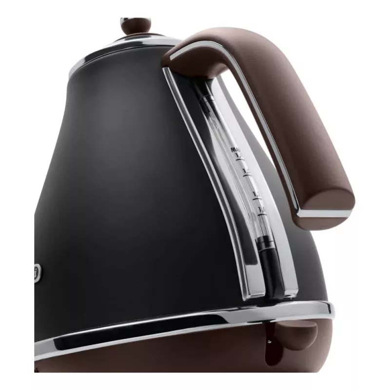 De’Longhi KBOV 2001.BK elektrinis virdulys 1,7 l 2000 W juodas, rudas
