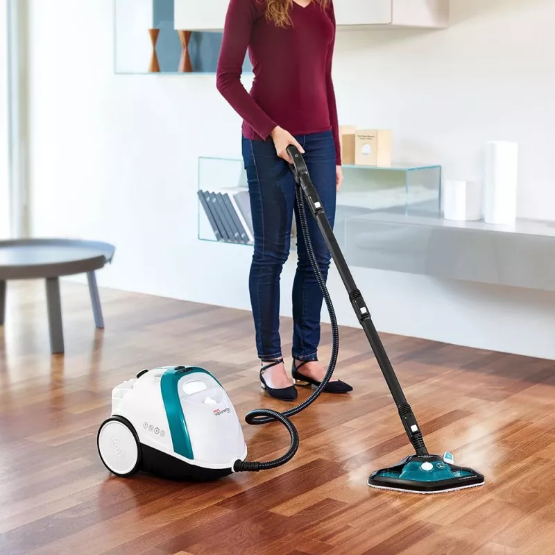 Polti Vaporetto Smart 100_T cilindrinis garų valytuvas 1500 W mėlynas, baltas