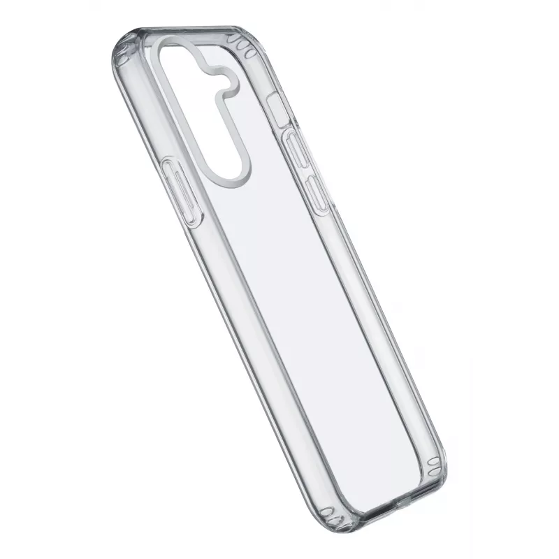 Cellularline Clear Protect - Galaxy S24 kietas dėklas su guminiais kraštais