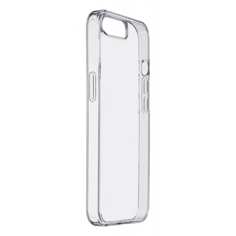 Cellularline Clear Protect - iPhone 16e/17e Kietas dėklas su guminiais kraštais