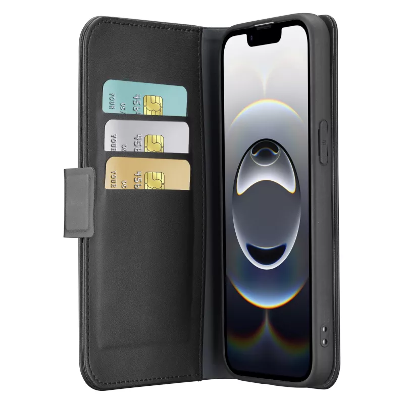 Cellularline Book Agenda - odinės apdailos knygos tipo dėklas su magnetiniu užsegimu, skirtas iPhone 16e/17e