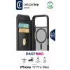 Cellularline Daily Mag - iPhone 17 Pro Max knyginis dėklas su pusiau permatoma kieta nugarėle, suderinama su Magsafe® ekosistema