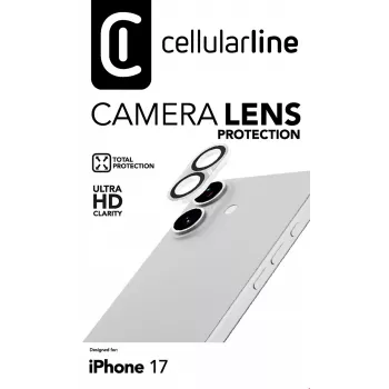„Cellularline“ fotoaparato lęšio apsauga – „iPhone 17“ kameros apsauga
