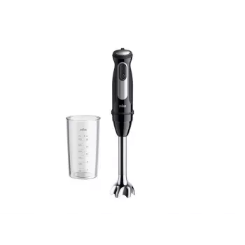 Braun MultiQuick 5 Pro 0.6 L panardinamasis trintuvas 1000 W Juoda, Sidabrinė