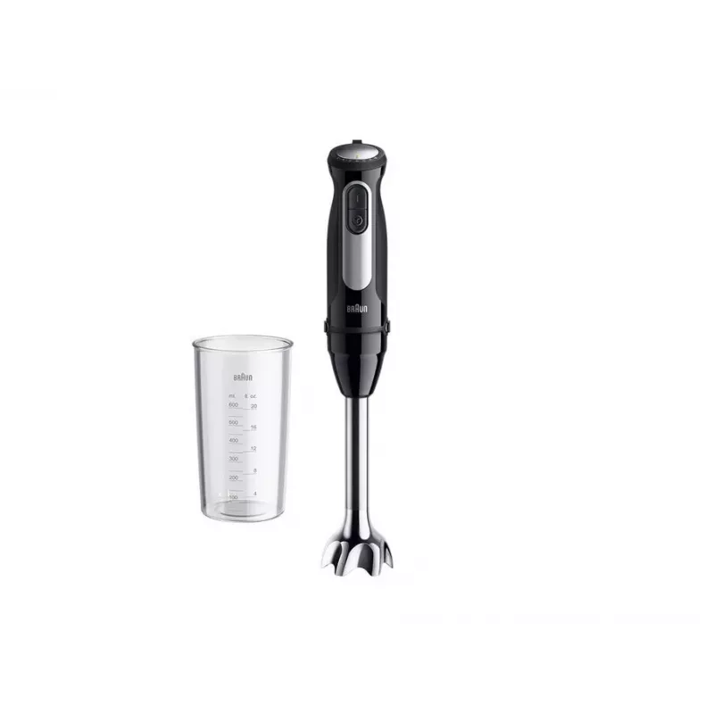 Braun MultiQuick 5 Pro 0.6 L panardinamasis trintuvas 1000 W Juoda, Sidabrinė