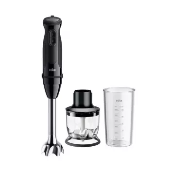 Braun MultiQuick 3 MQ30201M 0,6 L panardinamasis trintuvas 900 W Juoda, Satinuotas plienas