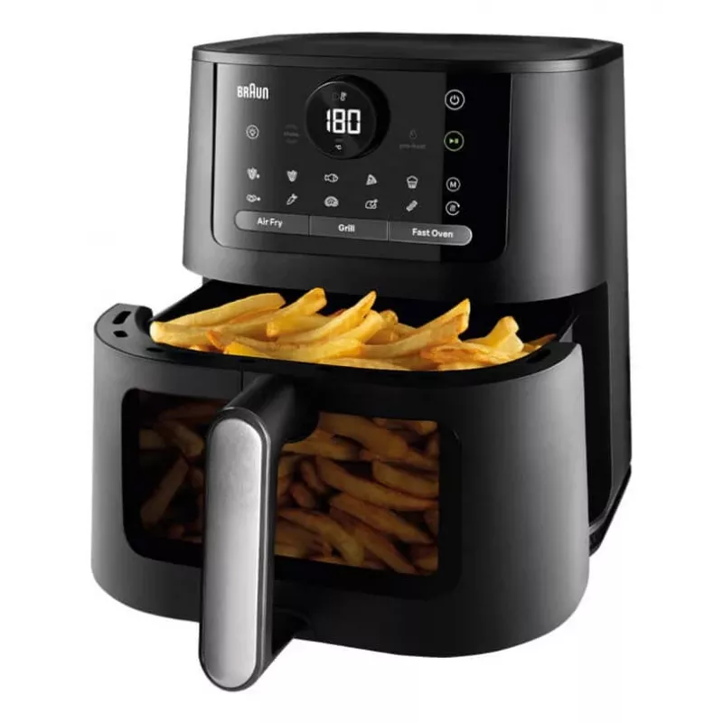 Braun HF 5075 1 vnt. atskirai stovinti 2000 W karšto oro gruzdintuvė juoda, pilka