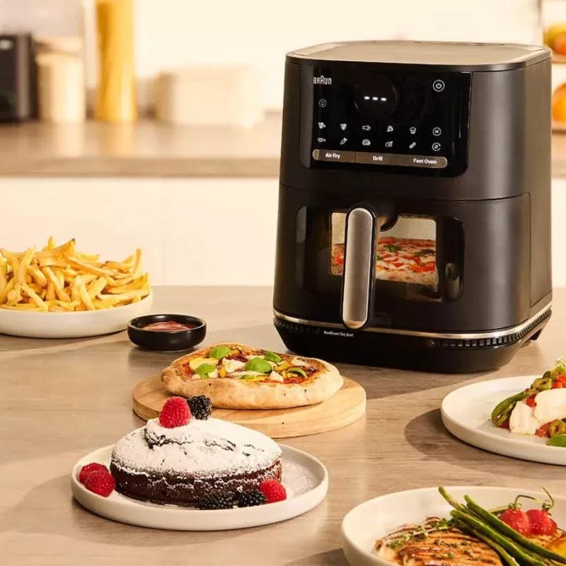 Braun HF 5075 1 vnt. atskirai stovinti 2000 W karšto oro gruzdintuvė juoda, pilka