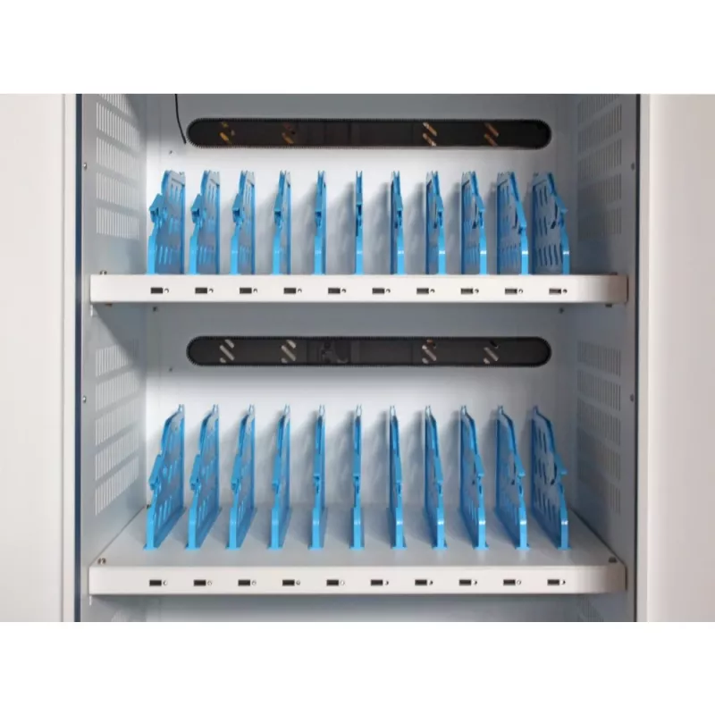 Techly I-CABINET-30DUTY nešiojamų įrenginių valdymo vežimėlis/spintelė balta, mėlyna