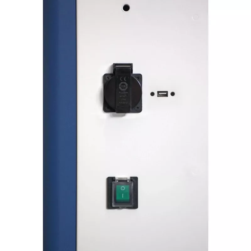 Techly I-CABINET-30DUTY nešiojamų įrenginių valdymo vežimėlis/spintelė balta, mėlyna