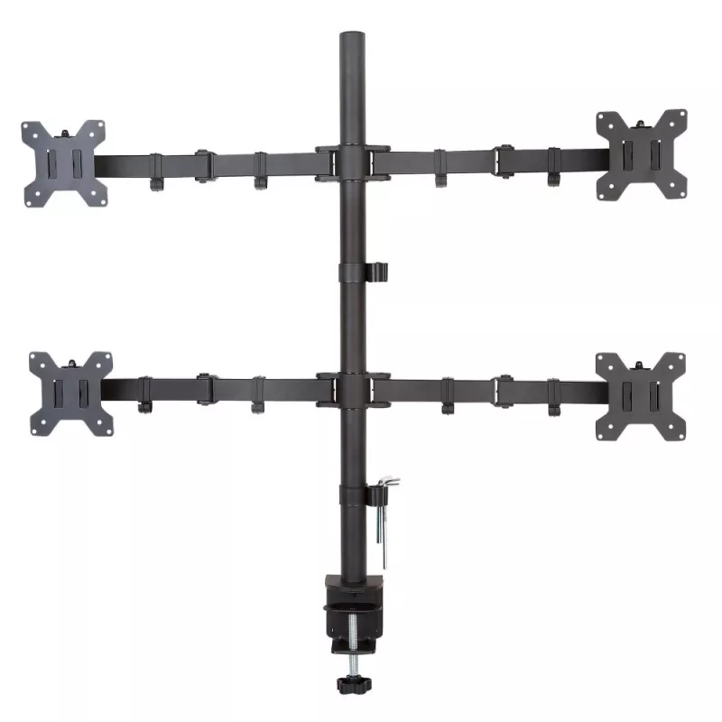Techly ICA-LCD 382-Q monitoriaus laikiklis / stovas 68,6 cm (27 col.) Stalinis Juodas