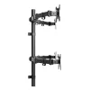 Techly ICA-LCD 382-Q monitoriaus laikiklis / stovas 68,6 cm (27 col.) Stalinis Juodas