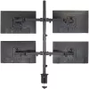 Techly ICA-LCD 382-Q monitoriaus laikiklis / stovas 68,6 cm (27 col.) Stalinis Juodas