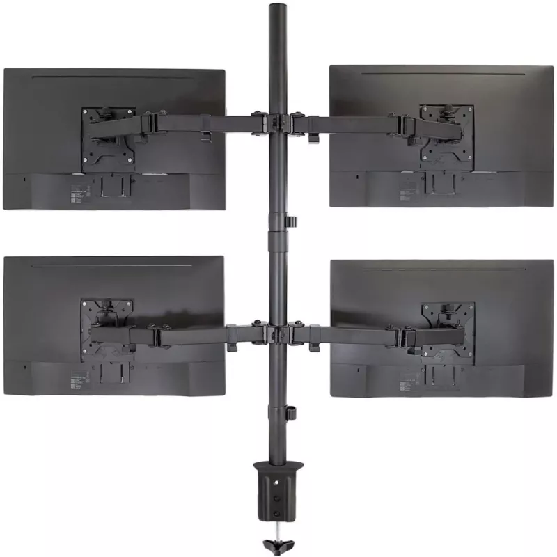 Techly ICA-LCD 382-Q monitoriaus laikiklis / stovas 68,6 cm (27 col.) Stalinis Juodas