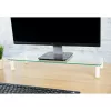 Techly Universalus ant stalo dedamas monitoriaus stovas, laisvai statomas, 20 kg, 33 cm (13 colių), 81,3 cm (32 colių), skaidrus