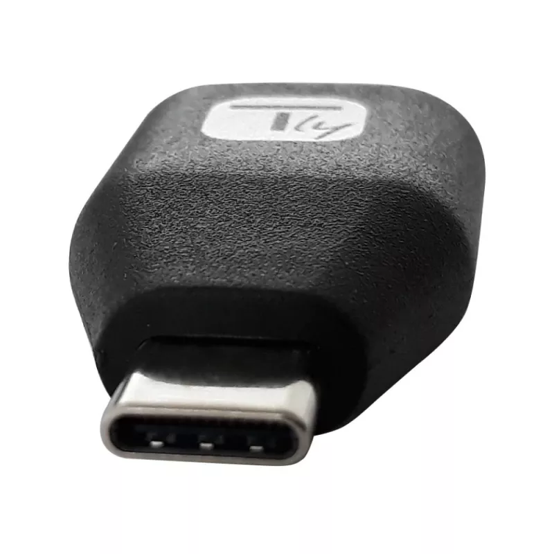 Techly USB-C kištukas į USB-A lizdą adapteris juodas, USB A, USB C, juoda