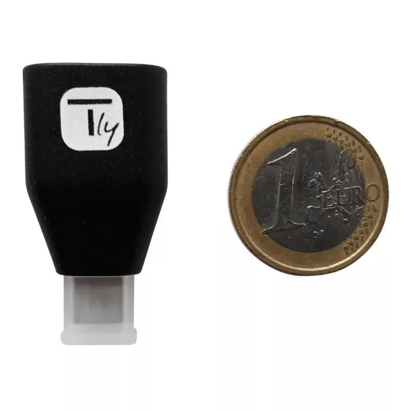 Techly USB-C kištukas į USB-A lizdą adapteris juodas, USB A, USB C, juoda