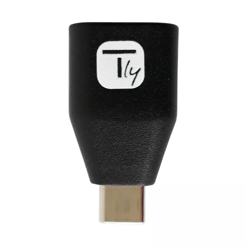 Techly USB-C kištukas į USB-A lizdą adapteris juodas, USB A, USB C, juoda