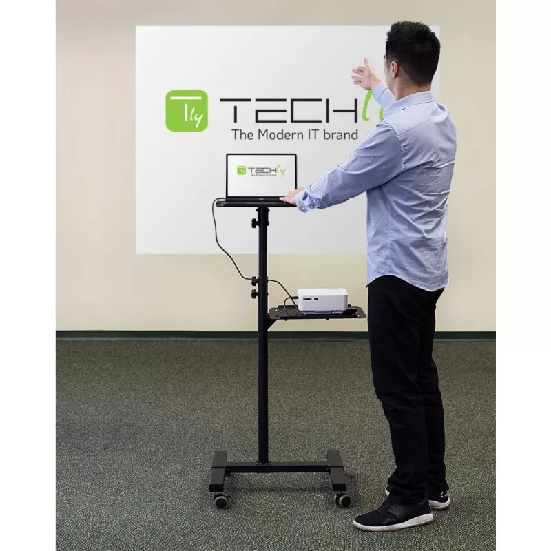 Techly ICA-TB TPM-10 nešiojamojo kompiuterio stovas, juodas