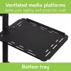 Techly ICA-TB TPM-10 nešiojamojo kompiuterio stovas, juodas
