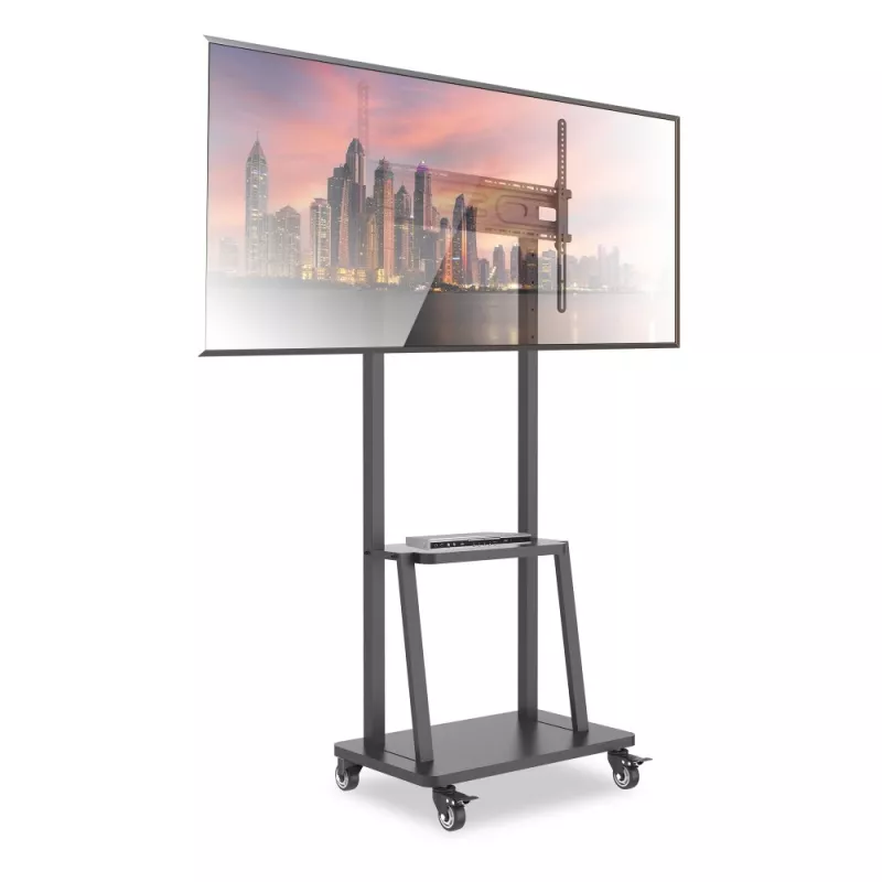 Techly grindų stovas su lentyna 32-70 colių LCD/LED/plazminiam televizoriui