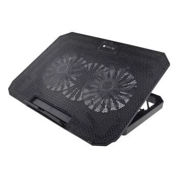 Techly ICOOL-CP11TY nešiojamojo kompiuterio stovas Juoda 43,2 cm (17 colių)