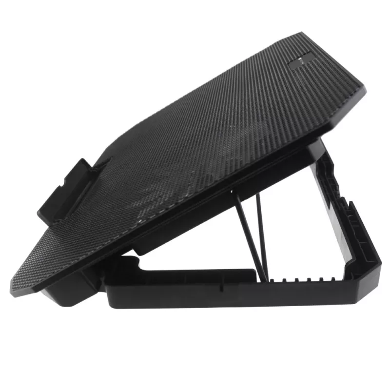 Techly ICOOL-CP11TY nešiojamojo kompiuterio stovas Juoda 43,2 cm (17 colių)