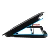 Techly ICOOL-CP11TY nešiojamojo kompiuterio stovas Juoda 43,2 cm (17 colių)