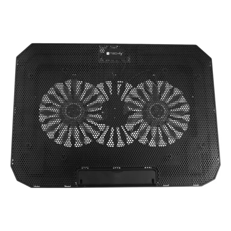 Techly ICOOL-CP11TY nešiojamojo kompiuterio stovas Juoda 43,2 cm (17 colių)