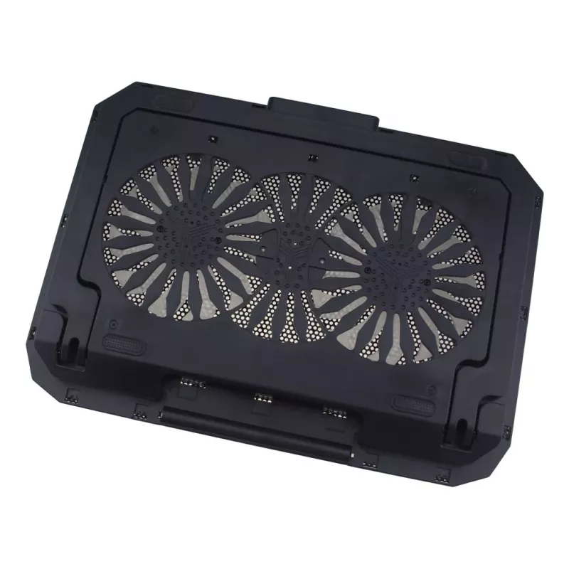 Techly ICOOL-CP11TY nešiojamojo kompiuterio stovas Juoda 43,2 cm (17 colių)