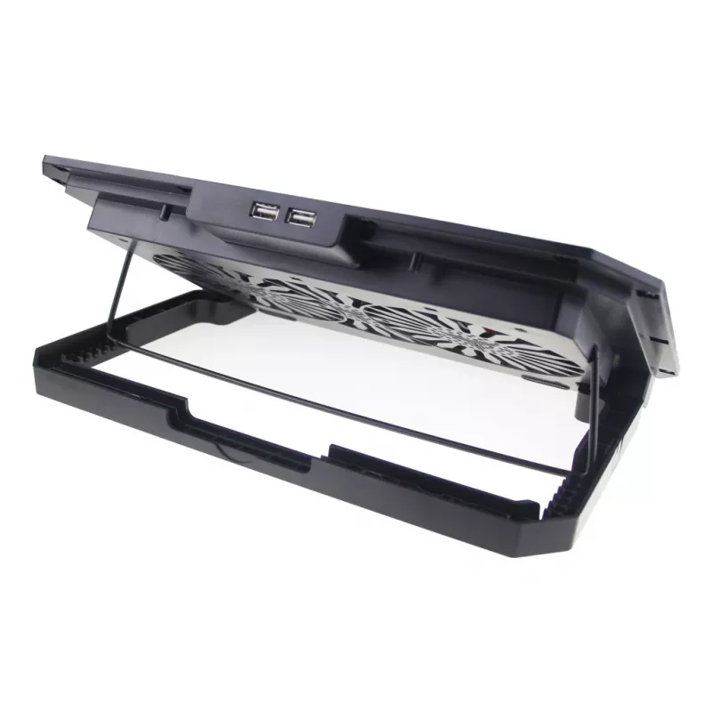 Techly ICOOL-CP11TY nešiojamojo kompiuterio stovas Juoda 43,2 cm (17 colių)