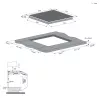 Candy CDTP644SC/E1 Juoda Įmontuojama 59 cm Zoninė indukcinė kaitlentė 4 zonos