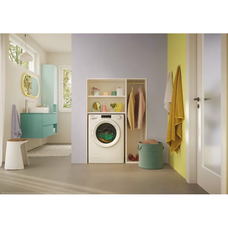 Skalbimo mašina Candy Smart Pro Inverter CO 474TWM6/1-S priekinio įkrovimo 7 kg 1400 aps./min balta