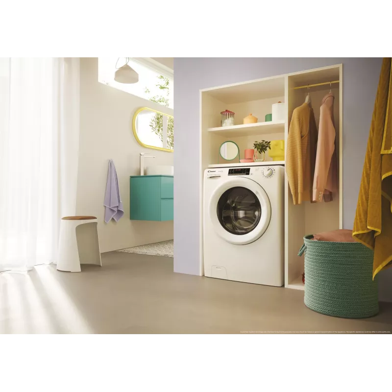 Skalbimo mašina Candy Smart Pro Inverter CO 474TWM6/1-S priekinio įkrovimo 7 kg 1400 aps./min balta