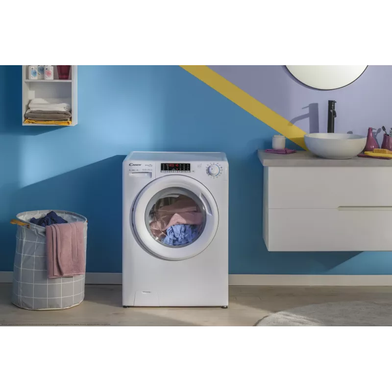 Skalbimo mašina Candy Smart Pro Inverter CO 474TWM6/1-S priekinio įkrovimo 7 kg 1400 aps./min balta
